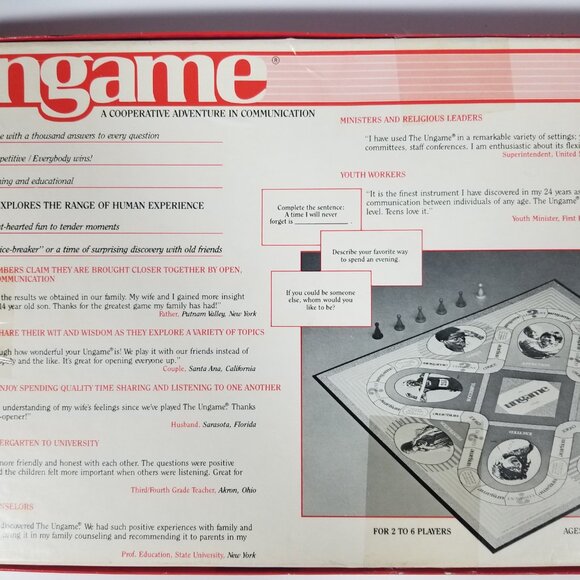 Vintage THE UNGAME The Christian Version 1984 Family Board Game 2-6 Players - Picture 7 of 12